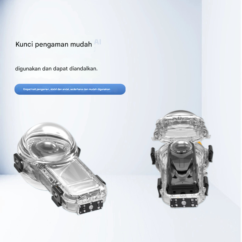 Gambar produk YAZE Underwater Waterproof Case Diving Invisible 50M for Insta360 X5 - I3X5