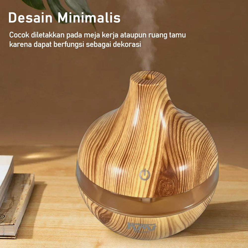 Gambar produk Taffware HUMI Air Humidifier Mini Ultrasonic Aroma Diffuser RGB 300ml - KJR-J003