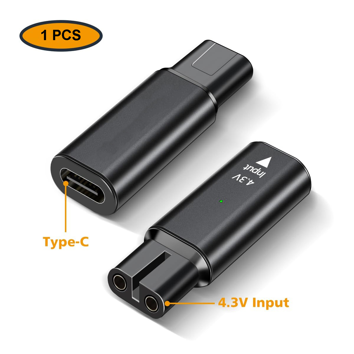 Gambar produk TUBRAN OTG Adapter Type C Female to Philips Shaver Electric Razor 4.3V - A00390