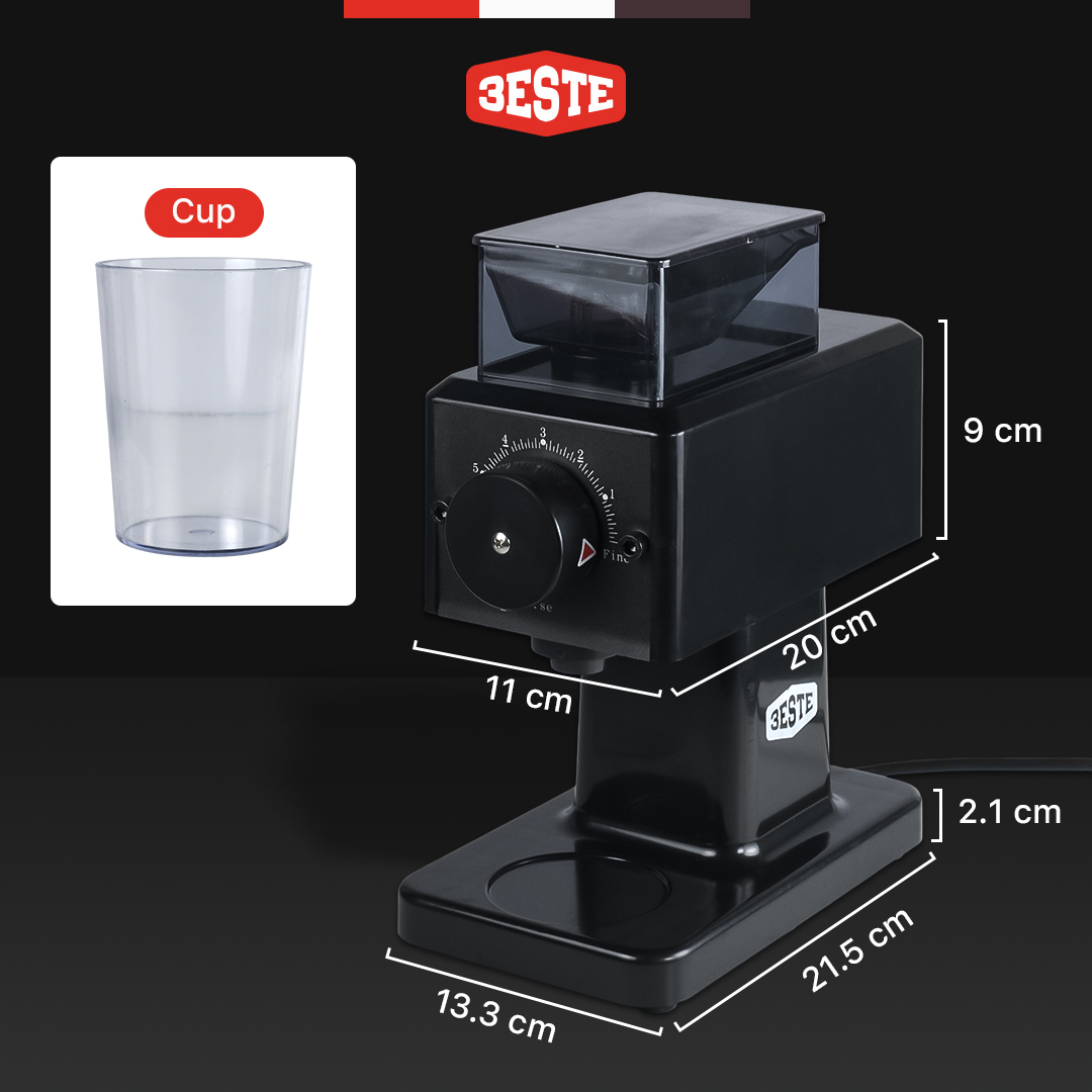 Gambar produk Trieste Alat Penggiling Biji Kopi Elektrik Coffee Bean Grinder 250g Plastic Cup - N800