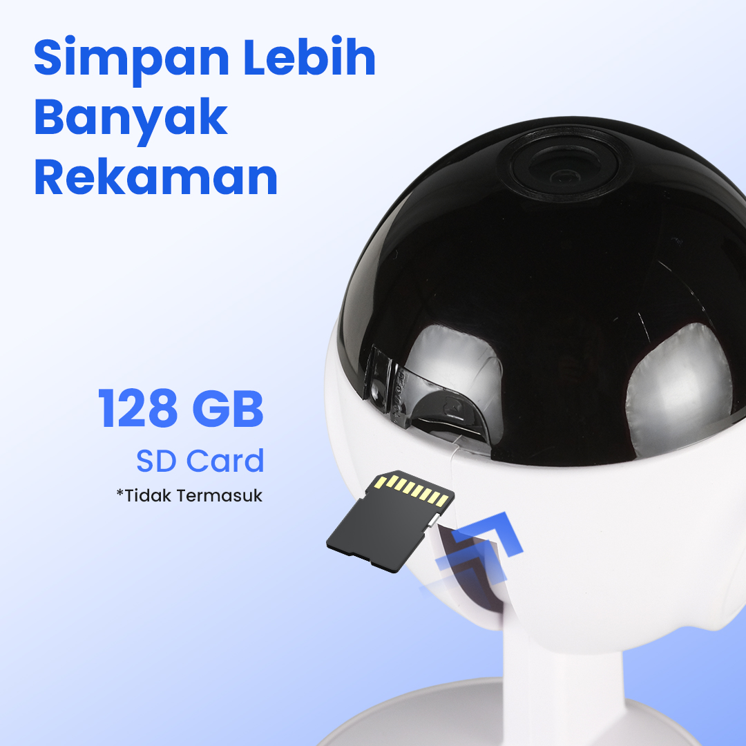 V380 Pro Kamera CCTV Indoor WiFi IP Camera Motion Detection 1080P 1MP - Q6 Pro Gambar produk V380 Pro Kamera CCTV Indoor WiFi IP Camera Motion Detection 1080P 1MP - Q6 Pro