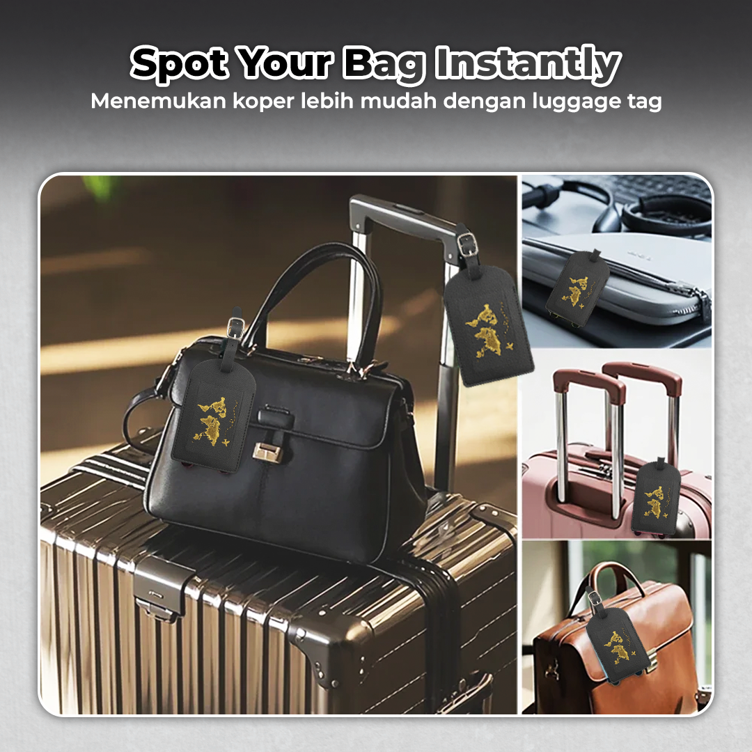 TRASSORY Dompet Passport Cover Case with Luggage Tag Leather PU - PH301 Gambar produk TRASSORY Dompet Passport Cover Case with Luggage Tag Leather PU - PH301