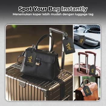 Gambar produk TRASSORY Dompet Passport Cover Case with Luggage Tag Leather PU - PH301