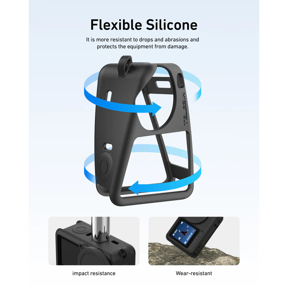 Gambar produk TELESIN Case Pelindung Kamera Aksi Silicone DJI Osmo Action 6 - S6-PTC-11