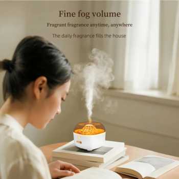 Gambar produk NEWSTYLE Air Humidifier Aromatherapy Aesthetic Volcano Diffuser 200ml - H-80