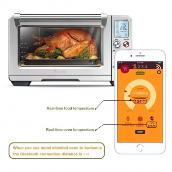Gambar produk TAKA Termometer Makanan Digital Daging BBQ Bluetooth 2Probe Waterproof - TY530