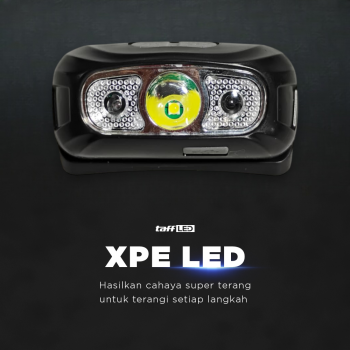 Gambar produk TaffLED Senter Kepala Headlamp Sensor LED Waterproof Rechargeable IPX4 - LG-05