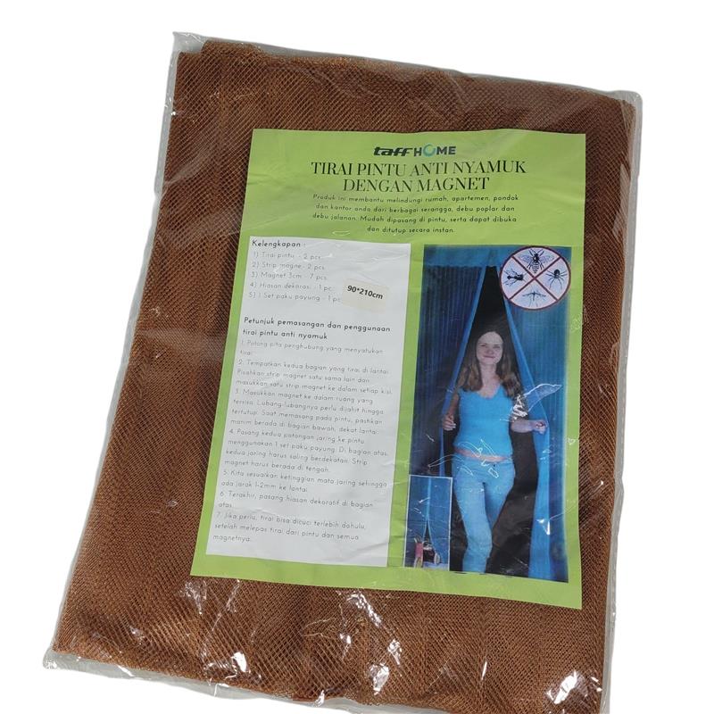 TaffHOME Tirai Pintu Anti Nyamuk Kelambu Magnetic Door 90x210cm - INU62 Gambar produk TaffHOME Tirai Pintu Anti Nyamuk Kelambu Magnetic Door 90x210cm - INU62