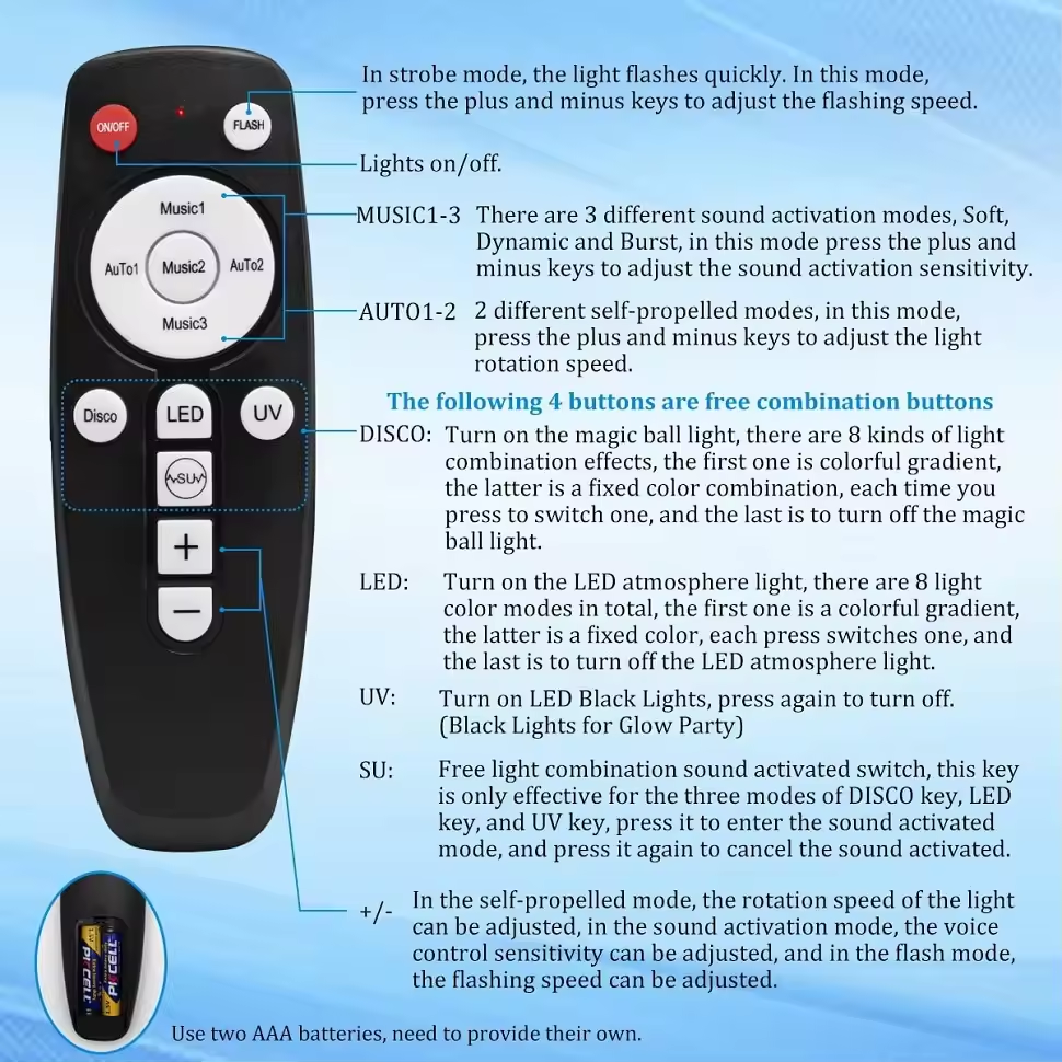 GOXI Lampu Sorot LED Beam Disco KTV Voice Control Glow Light 9W - G9 Gambar produk GOXI Lampu Sorot LED Beam Disco KTV Voice Control Glow Light 9W - G9