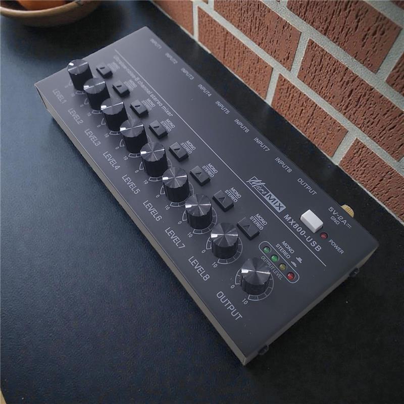 Micro Audio Signal Mixer Console Instrument Extender 8 Channel - MX800 Gambar produk Micro Audio Signal Mixer Console Instrument Extender 8 Channel - MX800