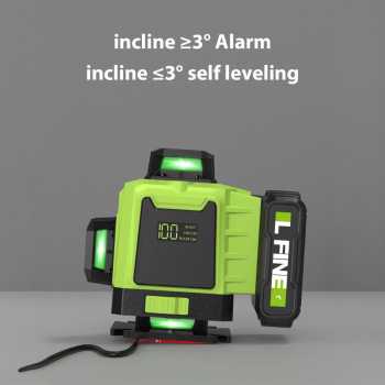 Gambar produk LFINE Laser Level Self Levelling 4D 8 Lines Construction with Remote - LF-100
