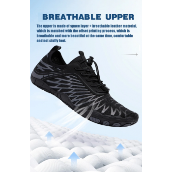 Gambar produk LOPZ Sepatu Lima Jari Outdoor Breathable Hiking Unisex Sports Shoes 37 - L442