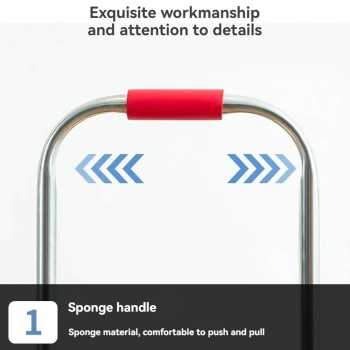 Gambar produk HAOTOOLS Troli Barang Lipat Foldable Trolley Cart Telescopic PU Wheels - HT-20