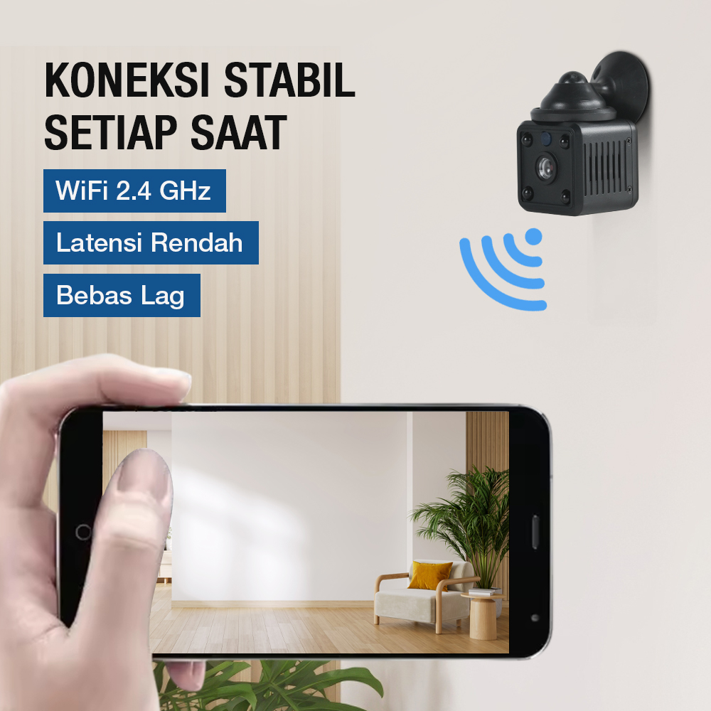 Yisfream Kamera CCTV Indoor Mini WiFi IP Camera IR Detection 480P - Y-36 Gambar produk Yisfream Kamera CCTV Indoor Mini WiFi IP Camera IR Detection 480P - Y-36