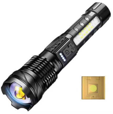 RLTEC Lampu Senter LED Rechargeable Flashlight 600 Lumens P520 800mAh - SJ-004 Gambar produk RLTEC Lampu Senter LED Rechargeable Flashlight 600 Lumens P520 800mAh - SJ-004