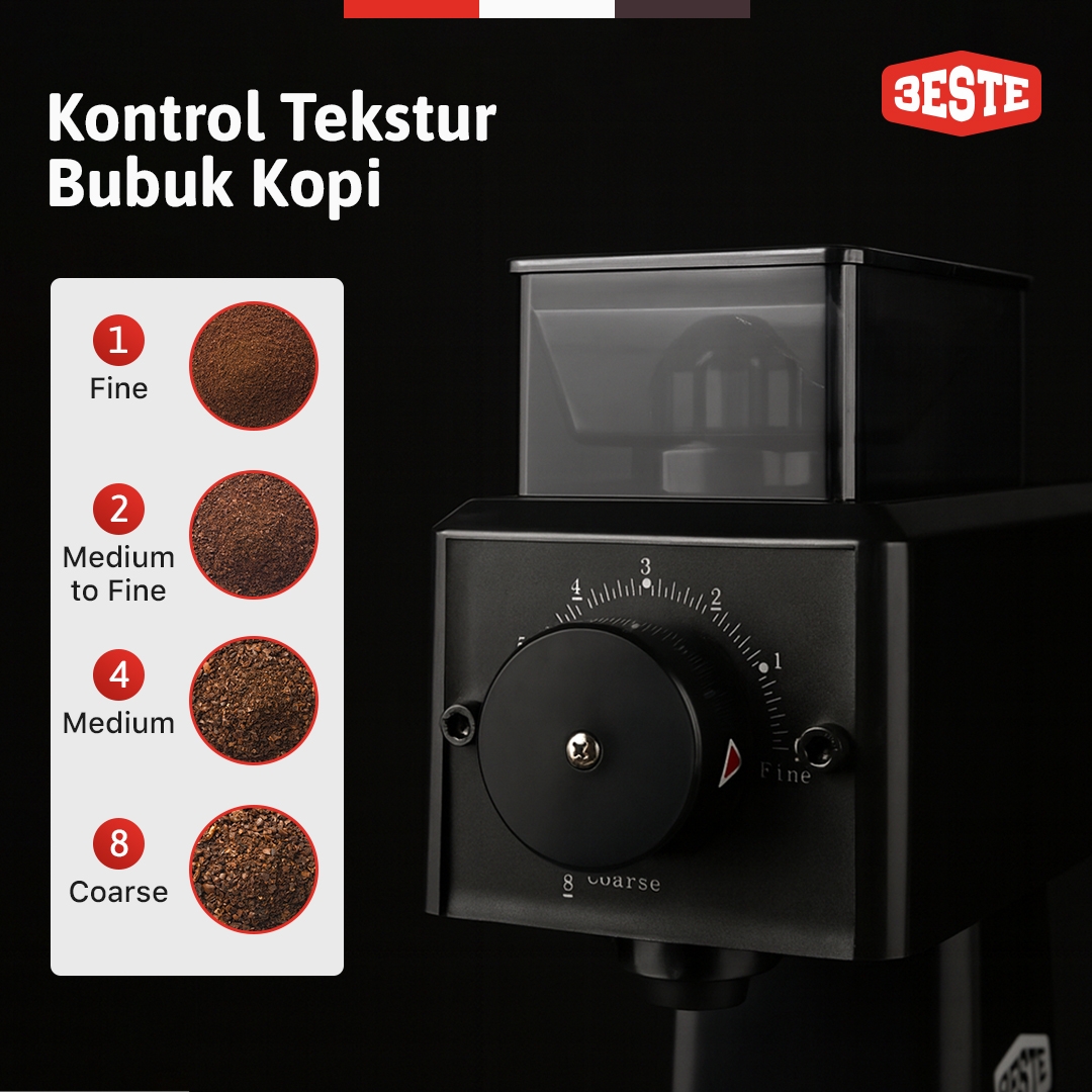 Gambar produk Trieste Alat Penggiling Biji Kopi Elektrik Coffee Bean Grinder 250g Plastic Cup - N800
