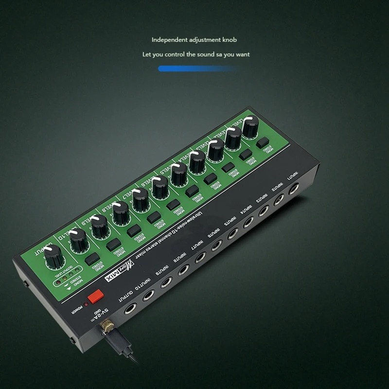 Gambar produk MAOCAR Mixer Audio 10 Channel USB Mono Stereo Type C Portable - MX1002