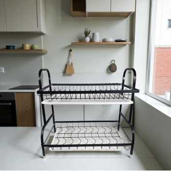 Gambar produk NYTRYD Rak Piring Dapur 2 Susun Pengering Stainless Steel Kitchen Rack - NY-21