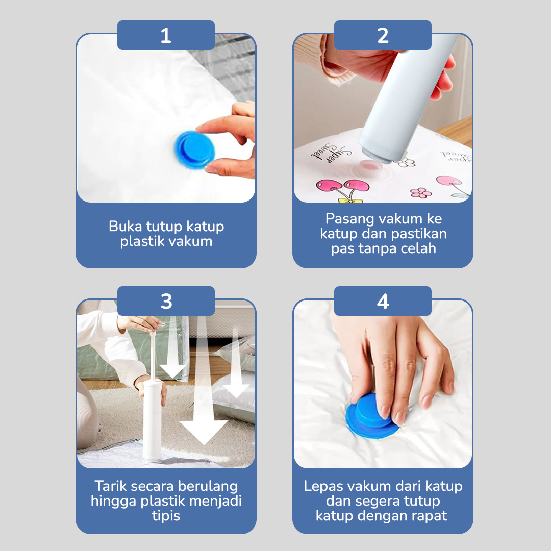 Joybos Pompa Vakum Baju Manual Travel Vacuum Bag Hand Pump - JB70 Gambar produk Joybos Pompa Vakum Baju Manual Travel Vacuum Bag Hand Pump - JB70