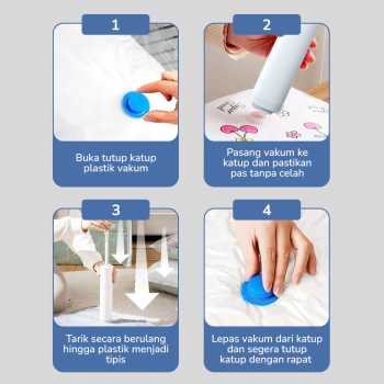 Gambar produk Joybos Pompa Vakum Baju Manual Travel Vacuum Bag Hand Pump - JB70