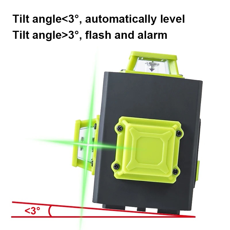 Pracmanu Laser Level Self Leveling 3D 360 Degree 12 Line 520nm 2400mAh - PC-520 Gambar produk Pracmanu Laser Level Self Leveling 3D 360 Degree 12 Line 520nm 2400mAh - PC-520