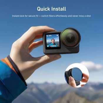 Gambar produk TELESIN Camera Lens Filter DJI Osmo Action 6 CPL ND8 ND16 ND32 - S5-FLT-40