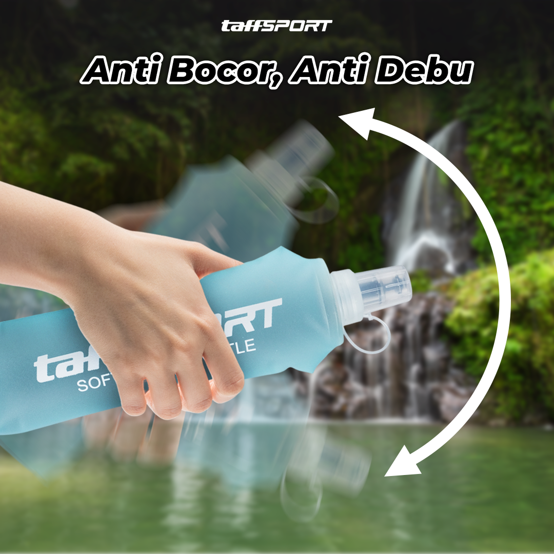 Gambar produk TaffSPORT Botol Minum Lipat Soft Flask Running Water Bottle 500ml - TF-50