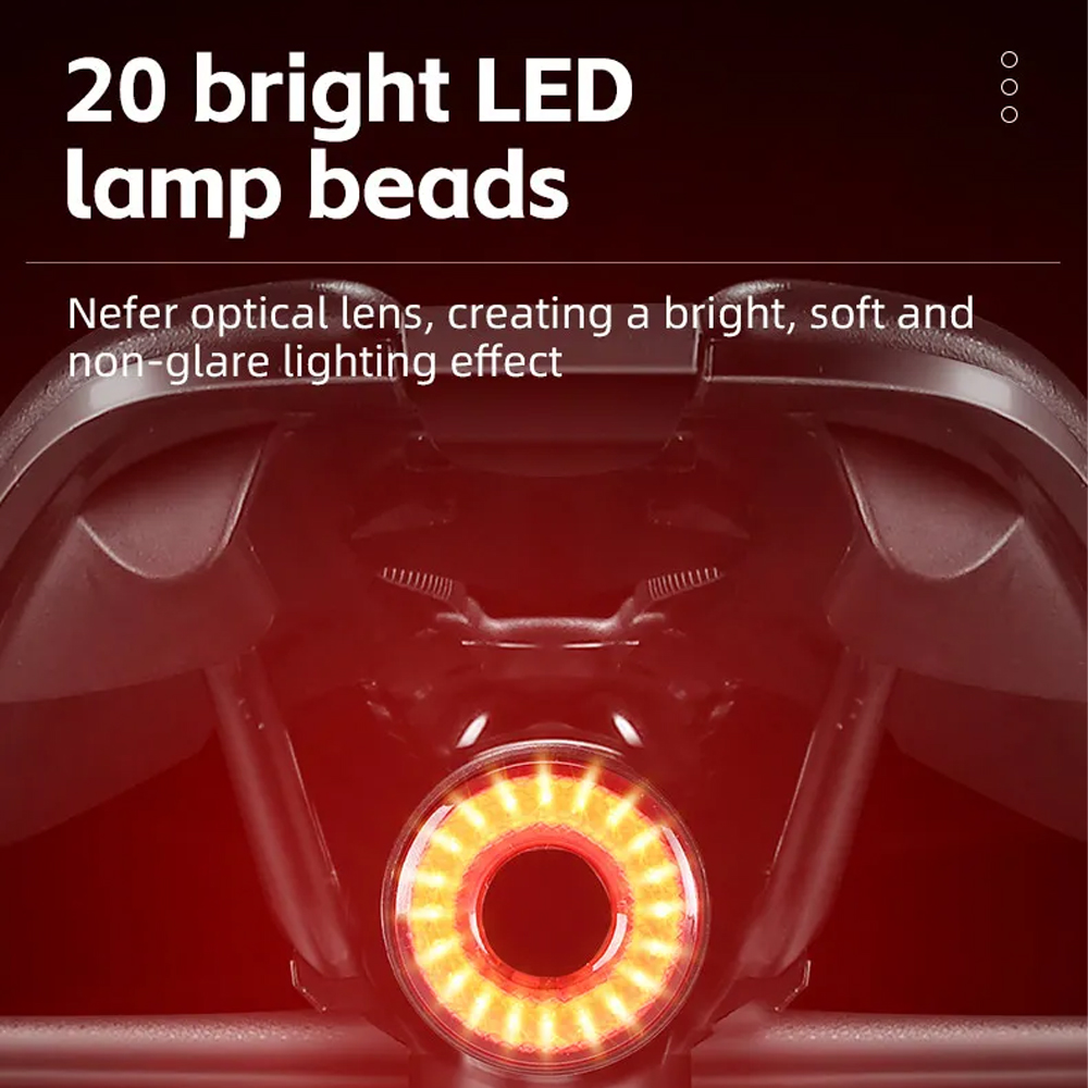 WEST BIKING Lampu Belakang Sepeda Tail Light Signal 5 Modes IPX5 - WS-50 Gambar produk WEST BIKING Lampu Belakang Sepeda Tail Light Signal 5 Modes IPX5 - WS-50