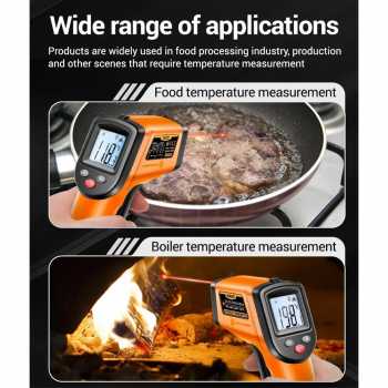 Gambar produk Daconovo Termometer Industrial Digital Thermogun Infrared Backlit LCD - CX6001
