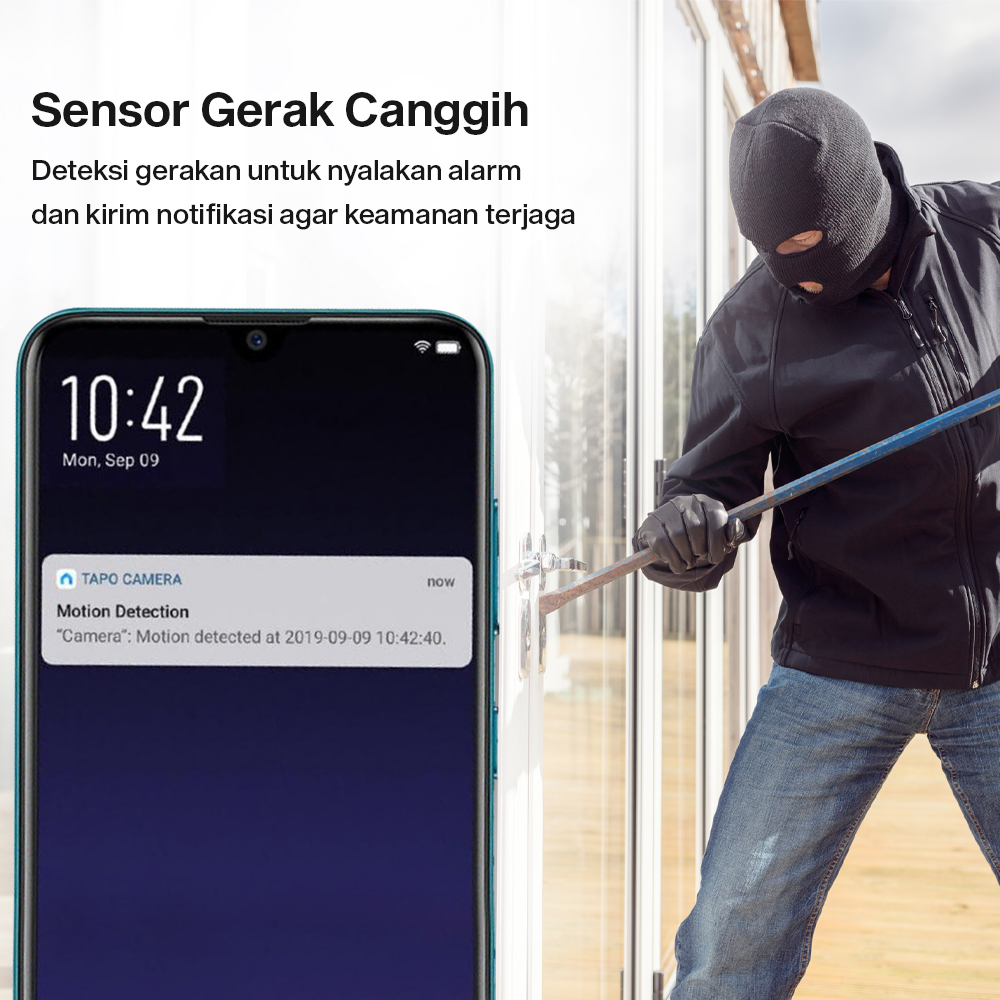 Gambar produk TP-LINK IP Camera CCTV 1080P Night Vision Pan Tilt - Tapo C200