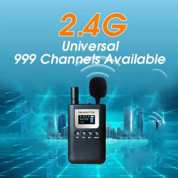 Yuxuan Audio Tour Guide Wireless Transmitter 2.4G 999 Channel Mic - 6410