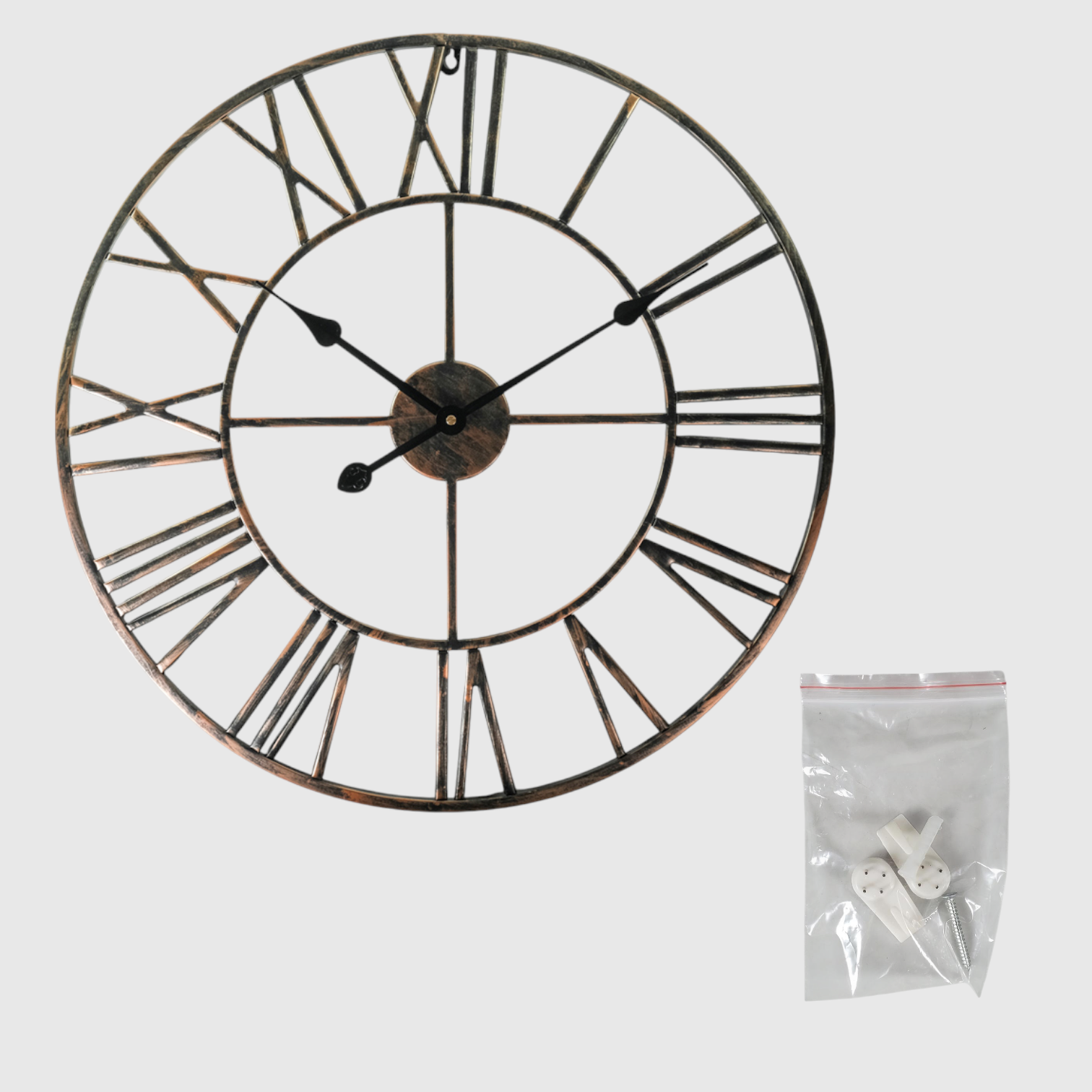 Gambar produk Meigar Jam Dinding Bulat Quartz Creative Model Vintage 60cm - H68