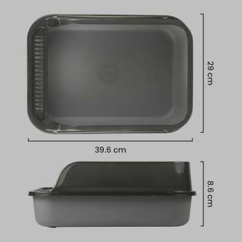 Gambar produk OPTICO Cat Litter Box High Side Detachable Bak Pasir Kucing - OP-12