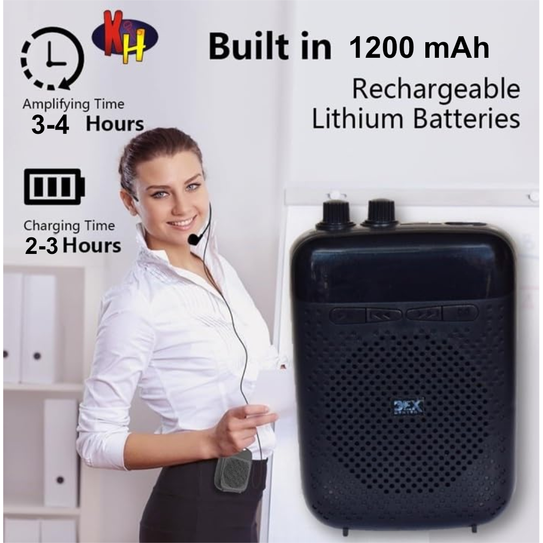 Gambar produk kH Speaker Pinggang Bluetooth Voice Amplifier Wired Bluetooth 1200mAh - YW-168