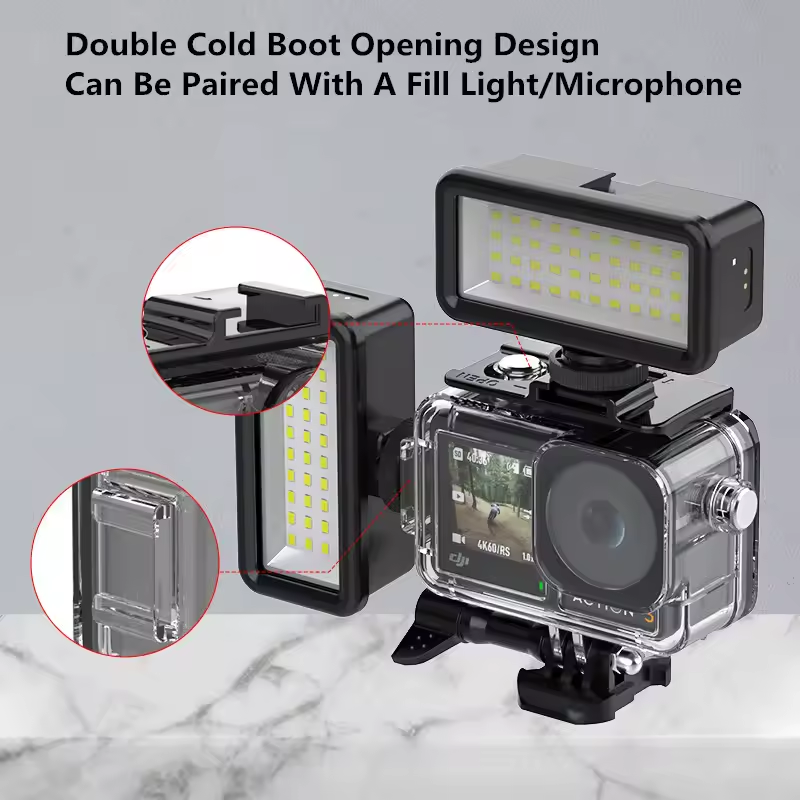 Gambar produk YAZE Underwater Diving Housing Case 45M for DJI Action 5 Pro/4/3 - ID5P