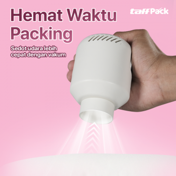 Gambar produk TaffPACK Kantong Plastik Vakum Pakaian Vacuum Bag 5 PCS Electric Pump - SH5