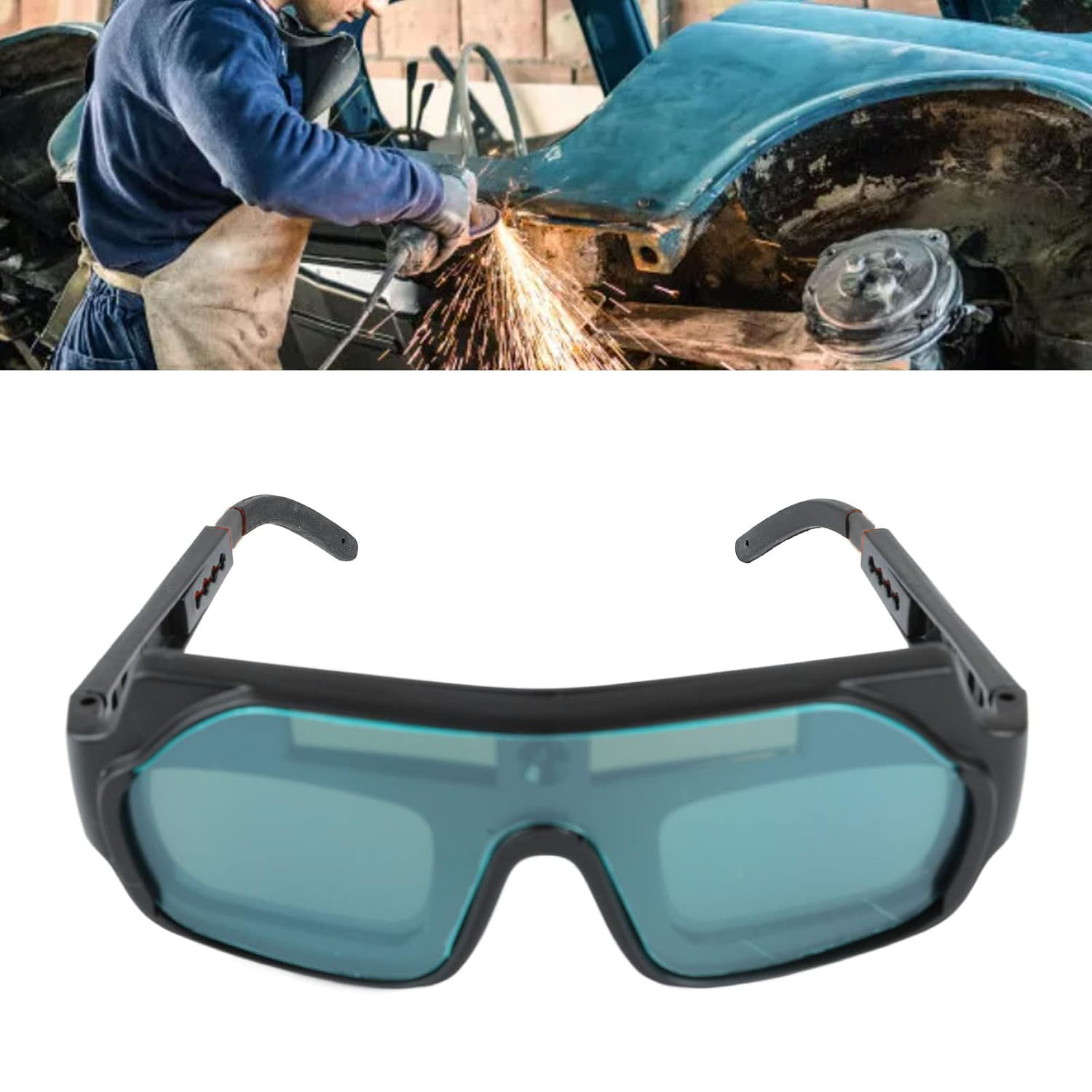 TaffGUARD Kacamata Las Otomatis Auto Darkening Soldering Goggles - TX-012 Gambar produk TaffGUARD Kacamata Las Otomatis Auto Darkening Soldering Goggles - TX-012