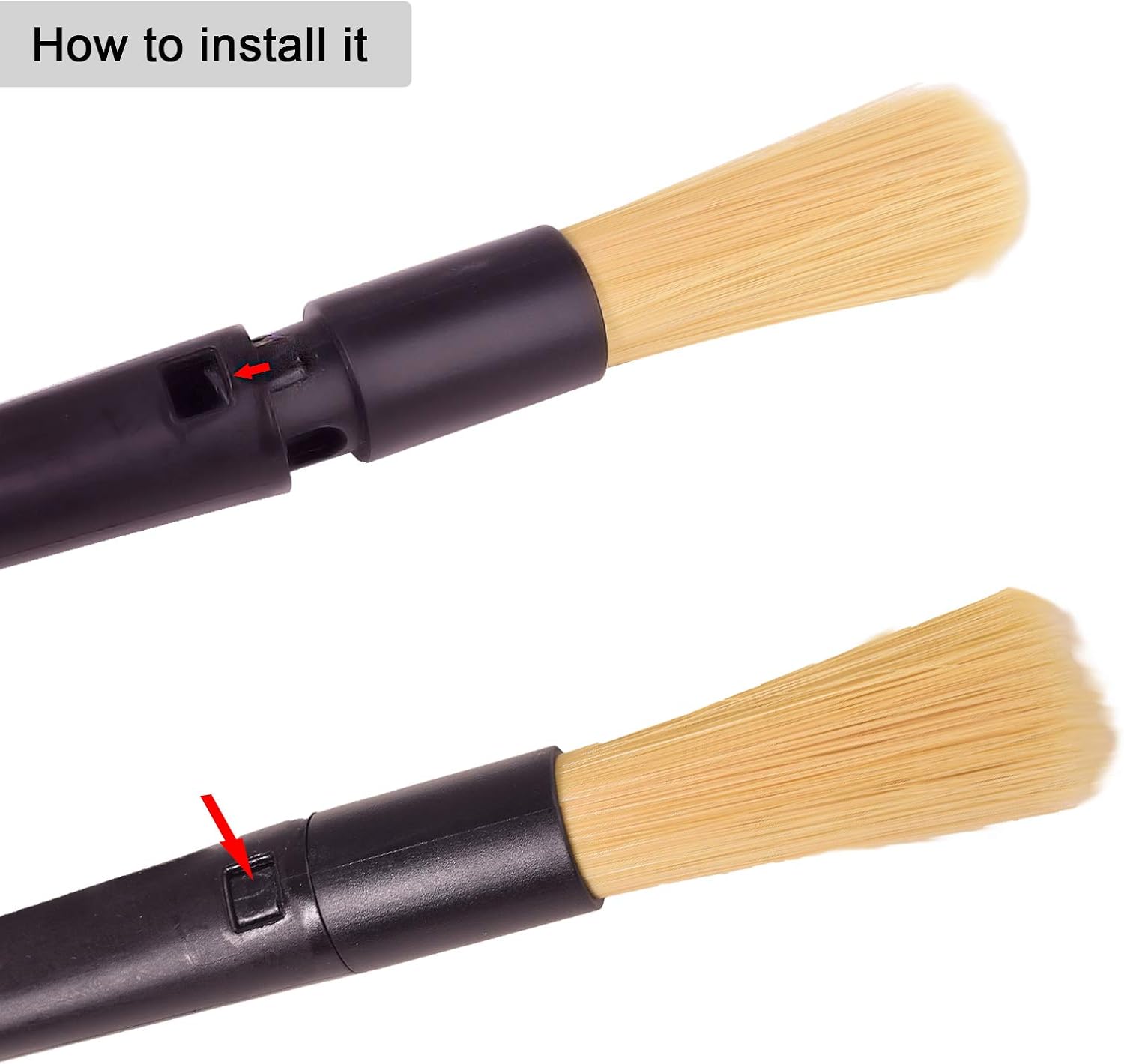 Gambar produk FEENM Sikat Pembersih Mesin Kopi Espresso Machine Cleaning Brush 2in1 - INU170