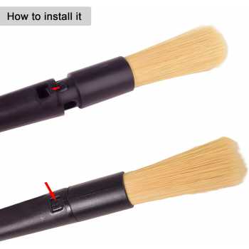 Gambar produk FEENM Sikat Pembersih Mesin Kopi Espresso Machine Cleaning Brush 2in1 - INU170