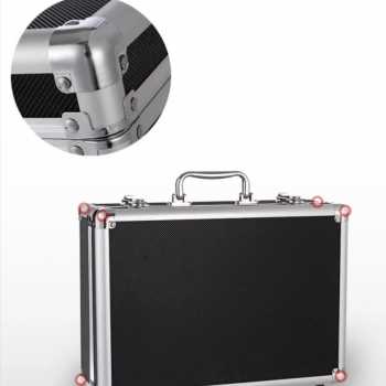 Gambar produk DUTRIEUX Tas Koper Penyimpanan Barang Toolbox Hard Case Aluminium 37x28x8cm - DT-56
