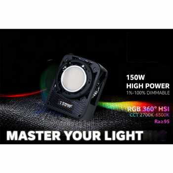 Gambar produk LIYADI Lampu Studio Fotografi COB RGBW TFT Display 150W with Battery