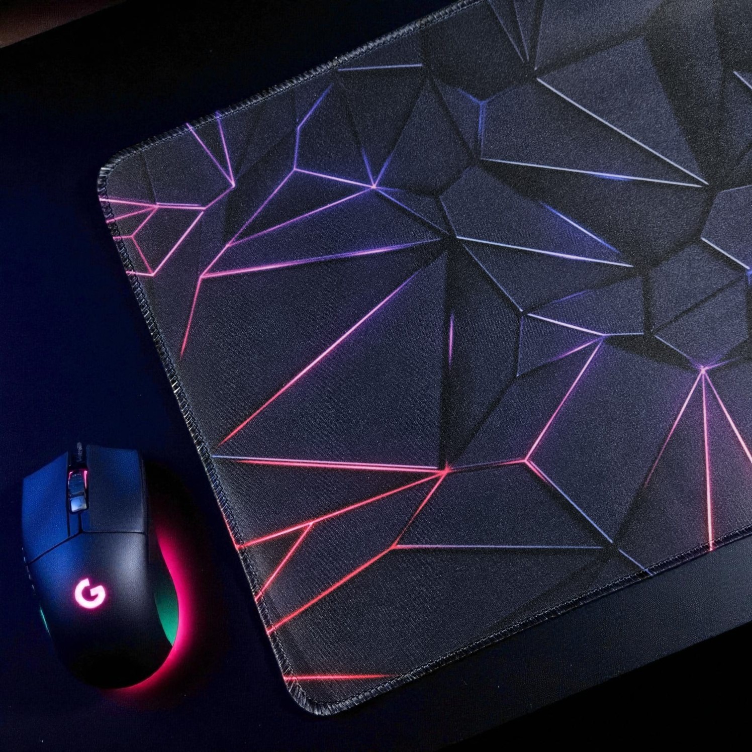 Gambar produk Laumango Gaming Mouse Pad Desk Mat Anti Slip Colorful Polygonal 800x300x2mm - LM-980