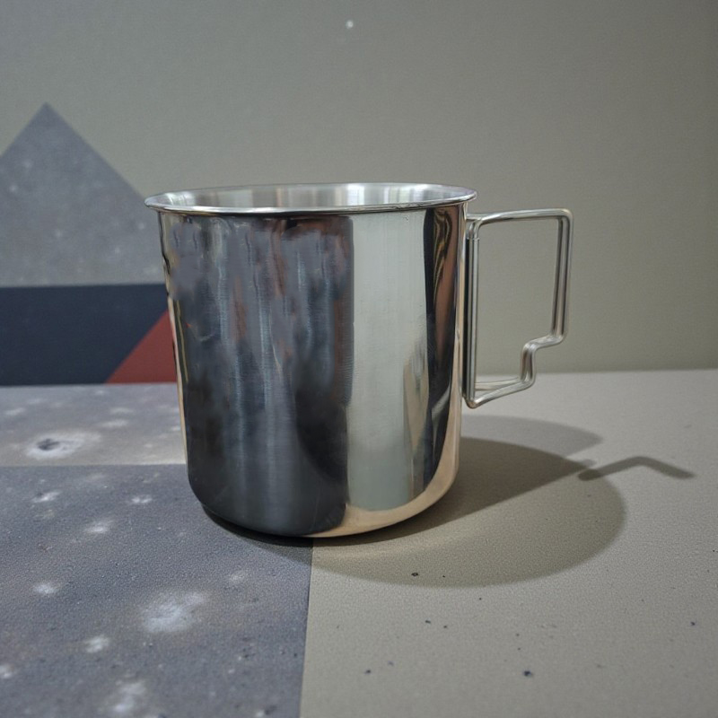 MyTrip Gelas Cangkir Kopi Gagang Lipat Camping Mug Stainless 304 470ml - INU175 Gambar produk MyTrip Gelas Cangkir Kopi Gagang Lipat Camping Mug Stainless 304 470ml - INU175