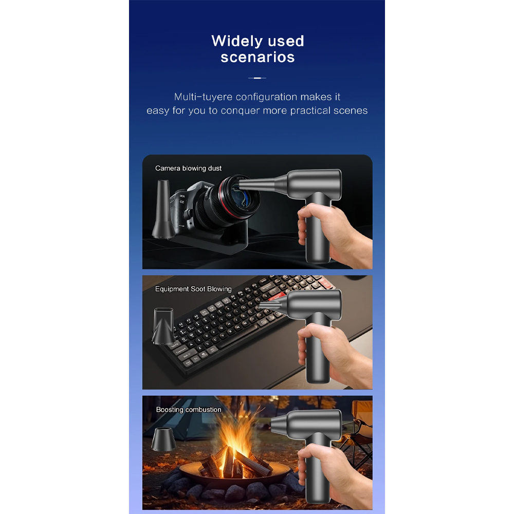 Gambar produk Isfriday Air Duster Blower Turbo Jet Fan 110000RPM 4000mAh 100W - Y1