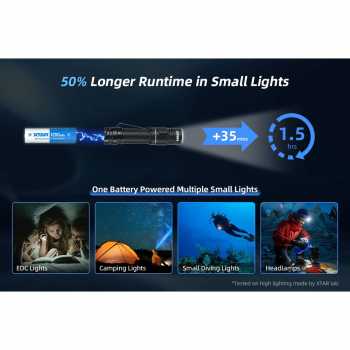 Gambar produk XTAR Baterai Rechargeable 14500 Li-Ion 1200mAh 3.6V 2.7A 1 PCS - XT-120