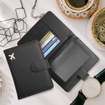 Gambar produk Deziliao Dompet Passport Kulit Travel Card Holder Leather PU - D-10