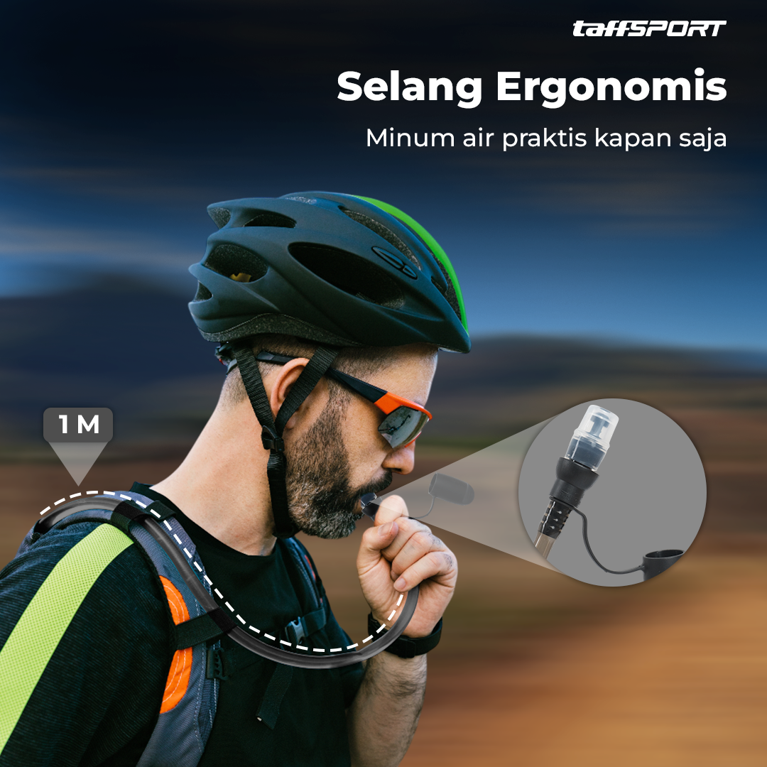 Gambar produk TaffSPORT Kantong Air Minum Water Bladder Hydration Pack Food Grade 2L - TF200