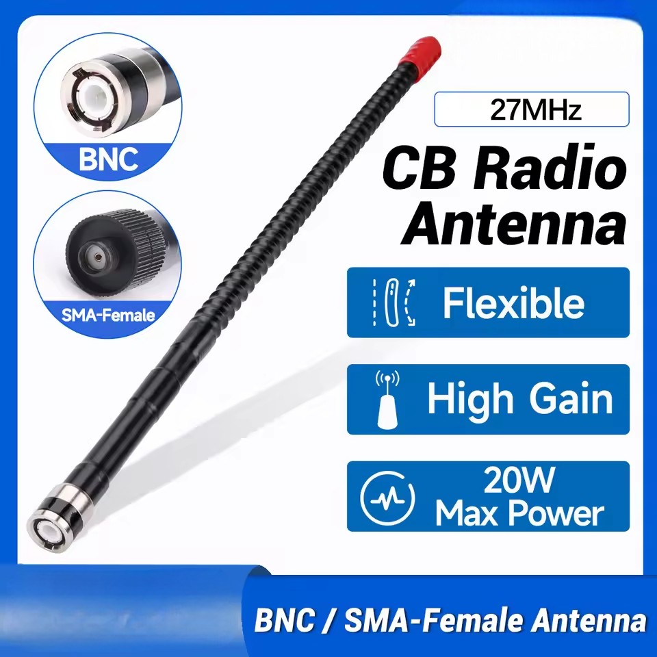 Gambar produk Baofeng Antena HT Walkie Talkie Radio Handheld Telescopic 27MHz SMA-Female - BF-601