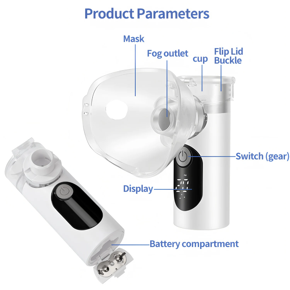 YAMAI Alat Terapi Pernapasan Mesh Nebulizer Portable Inhaler - YS-H301A Gambar produk YAMAI Alat Terapi Pernapasan Mesh Nebulizer Portable Inhaler - YS-H301A