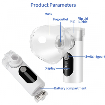 Gambar produk YAMAI Alat Terapi Pernapasan Mesh Nebulizer Portable Inhaler - YS-H301A